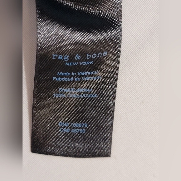 RAG & BONE Cliffe Peached Cotton Field Shorts in Topaz Size 31 - Picture 6 of 13